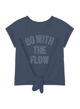 T-Shirt Name It Famke Blu Navy per Bambina