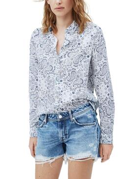 Camicia Pepe Jeans Marena Bianco per Donna