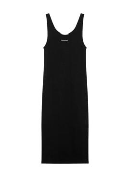 Vestito Calvin Klein Micro Branding Nero Donna