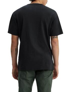 T-Shirts Levis Skate Bianco e Nero per Uomo