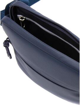 Borsa Lacoste Flat Crossover Blu Navy per Uomo