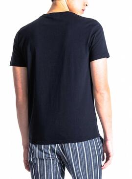 T-Shirt Antony Morato Rubber 3D Blu Navy Uomo