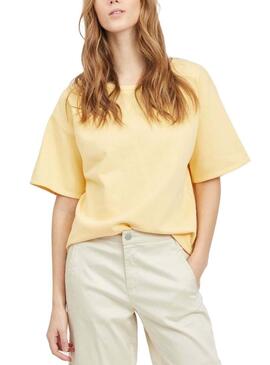 T-Shirt Vila Vinami Boat Giallo per Donna