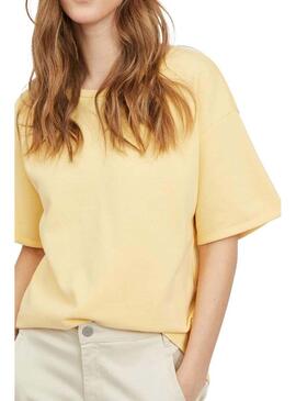 T-Shirt Vila Vinami Boat Giallo per Donna