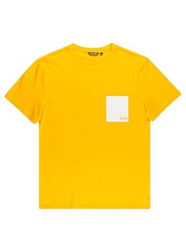 T-Shirt Antony Morato Pocket Giallo per Uomo
