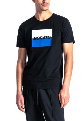 T-Shirt Antony Morato Logo Print Nero Uomo