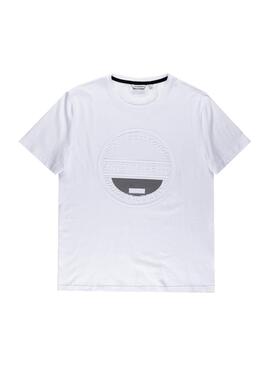 T-Shirt Antony Morato Logo Stripes Bianco Uomo