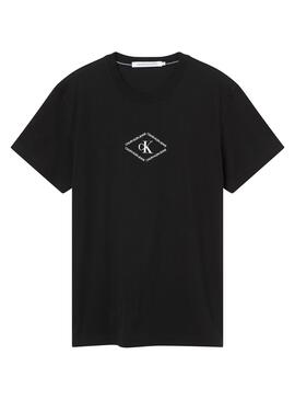 T-Shirt Calvin Klein Monotriangle  Nero Uomo