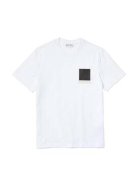 T-Shirt Lacoste x Polaroid Bianco per Uomo