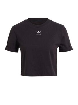 T-Shirt Adidas Crop Nero per Donna