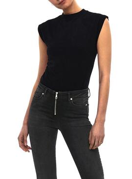 Top Only Henna Nero per Donna