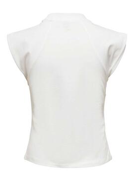 Top Only Henna Bianco per Donna
