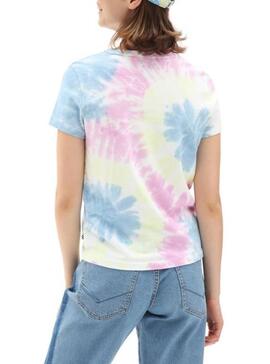 T-Shirt Vans Spiraling Wash Multicolor Donna
