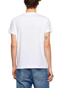 T-Shirt Diesel T-DIEGO-LOGO Bianco per Uomo