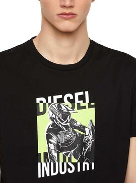 T-Shirt Diesel T-DIEGOS Nero per Uomo