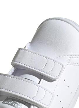 Sneaker Adidas Stan Smith Bianco per Bambino Bambina