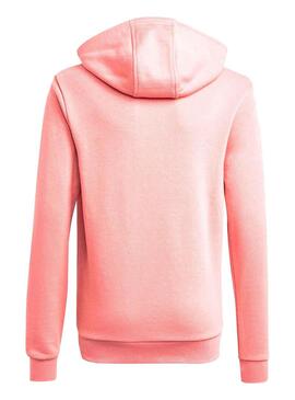Felpa Adidas Trefoil Rosa Chiaro per Bambina