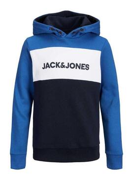 Felpa Jack And Jones Blocking Blu per Bambino