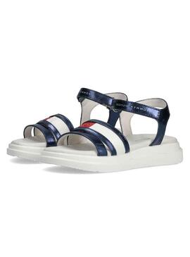 Sandali Tommy Hilfiger Velcro Bianco per Bambina