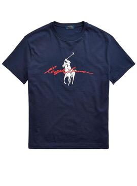 T-Shirt Polo Ralph Lauren Cruise Blu Navy Uomo