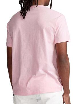 T-Shirt Polo Ralph Lauren Rosa per Uomo