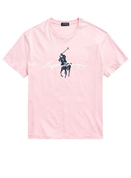 T-Shirt Polo Ralph Lauren Rosa per Uomo