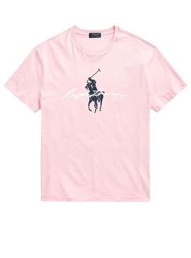 T-Shirt Polo Ralph Lauren Rosa per Uomo