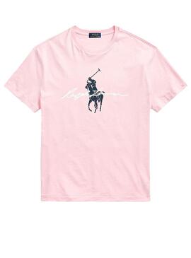 T-Shirt Polo Ralph Lauren Rosa per Uomo