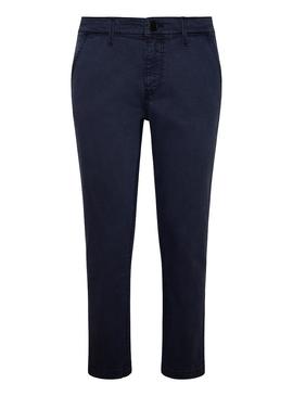 Pantaloni Pepe Jeans Maura Blu Navy per Donna