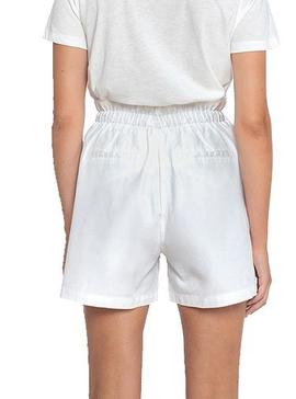 Short Pepe Jeans Nell Bianco per Donna