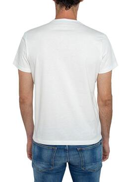 T-Shirt Pepe Jeans Godric Bianco per Uomo