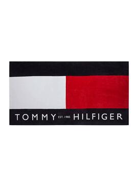 Asciugamano  Logo Tommy Hilfiger Blu Navy per Uomo