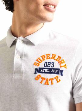 Polo Superdry Classic Superstate Bianco Uomo