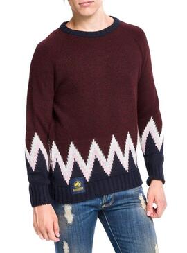 Sweater Altonadock Grecas Garnet for Men