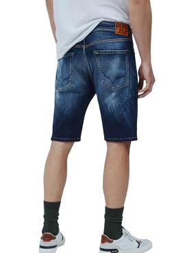 Bermuda Pepe Jeans Stanley Blu per Uomo