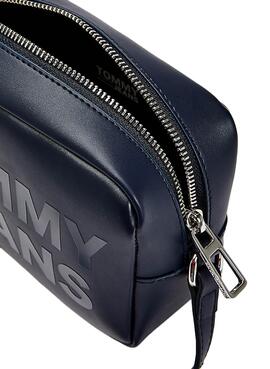 Borsa Tommy Jeans Camera Bag Blu Navy per Donna