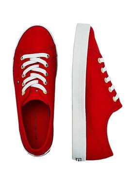 Sneaker Tommy Hilfiger Essential Rosso Donna