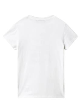 T-Shirt Napapijri Seji Bianco per Bambino