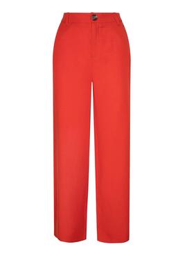 Pantaloni Pepe Jeans Charis Rosso per Donna