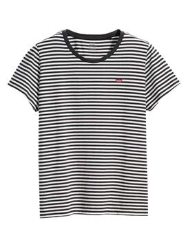 T-Shirt Levis Perfect Tee Nero per Donna