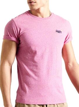 T-Shirt Superdry Ol Vintage Rosa per Uomo