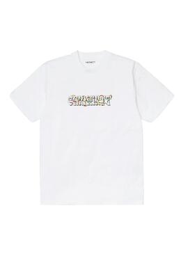 T-Shirt Carhartt Transmission Bianco per Uomo