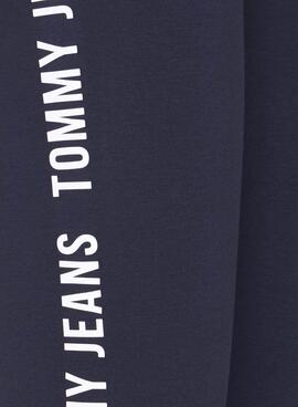 Legging Tommy Jeans Skinny Tape Blu Navy per Donna