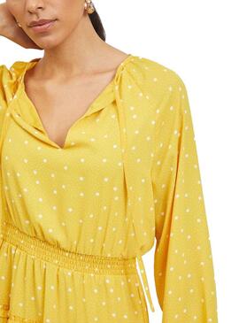 Vestito Vila Vidotties Giallo per Donna