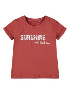 T-Shirt Name It Haffi Rosso per Bambino