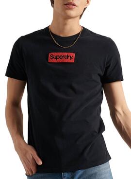 T-Shirt Superdry Workwear Workwear Nero per Uomo
