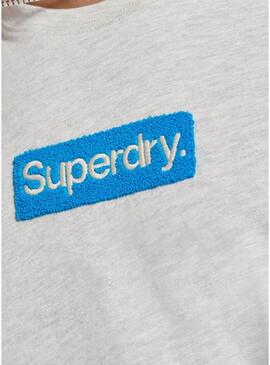 T-Shirt Superdry Workwear Grigio per Uomo