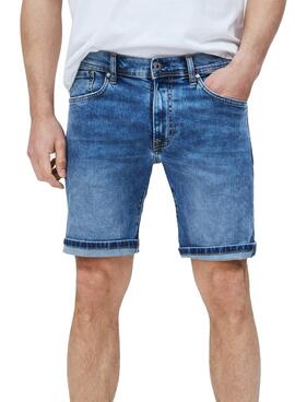 Bermuda Pepe Jeans Cane Blu per Uomo