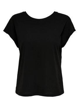 T-Shirt Only Ama Life Nero per Donna