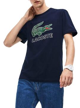 T-Shirt Lacoste TH6386 Nero Uomo